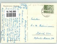 3653 Oberhofen am Thunersee 1953 Foto AK Fliegeraufnahme Dampfschiff Hafen