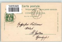 9056 Gais 1898 Lithographie Neues Schulhaus Verlag Künzli Nr 698