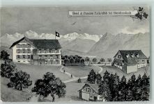 3672 Oberdiessbach 1909 Gebrauchsspuren Hotel Pension Falkenfluh