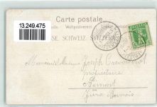 4515 Weissenstein b. Solothurn 1908 Lithographie Kurhaus Tennis Jungfrau Mönch Eiger Wengernalp Wetterhorn Fahne