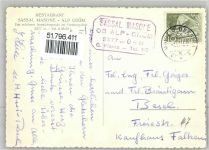 7710 Alp Grüm - Gasthaus Sassal Masone Terasse mit Palügletscher