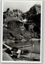 8750 Klöntal 1933 Foto AK Gasthaus Rhodannenberg Klönthalsee