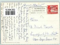 Gurten Kulm - Hotel Gasthaus Sonderstempel 39. Mustermesse 1955 Basel
