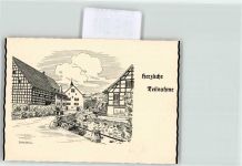 8226 Schleitheim Künstlerkarte Dorfstrasse