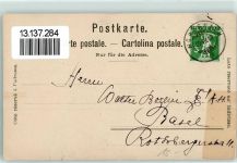 6433 Stoos SZ 1910 Gebrauchsspuren sign Künstlerkarte