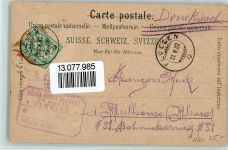 6440 Vierwaldstättersee Lithographie / Mondschein Verlag Gebr. Metz 6204