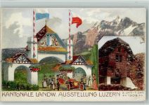6000 Luzern Lucerne - Kantonale Landwirtschaft Ausstellung 1909 Auto