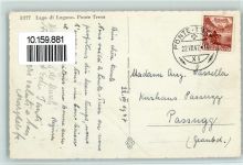 6988 Ponte Tresa - Frau im Ruderboot Brücke