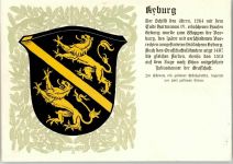 8314 Kyburg Lithographie Wappen Schild