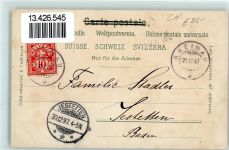 8462 Rheinau 1897 Gebrauchsspuren Neujahr Lithographie