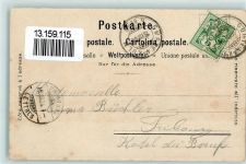 Gurten Kulm 1904 Künstlerkarte sign C. Steinmann