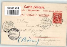 6330 Cham 1899 Lithographie Töchterinstitut Heiligkreuz