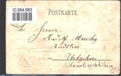 Nr. 364 AK mit Stoff Prägedruck Wappen AK Helvetia Gebrauchsspuren