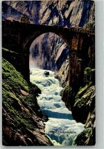 Andermatt Postkutsche Teufelsbrücke Postkutsche Schweiz Foto AK