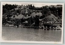 3654 Gunten Foto AK Hotel Thunersee Ort handschriftlich