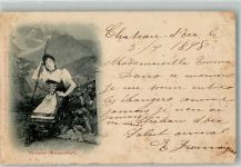 3000 Bern Berne 1898 Foto AK Tracht Frau Simmental