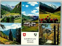 7563 Samnaun Dorf 1970 Foto AK