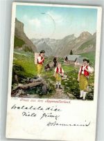 9050 Appenzell 1902 Foto AK Tracht