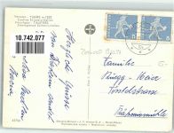 7530 Zernez 1967 Foto AK Grenze Schweiz-Italien Auto Fahrrad Gasthaus