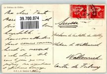 Chillon Chateau Künstlerkarte sign. Djakels Umgebung von Evian-les Bains