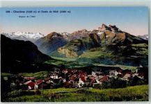 1885 Chesières - Glacier du Trient Dents du Midi