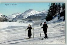 7503 Samedan Samaden 1912 - Sportplatz Skiläufer