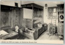 3000 Bern Berne - Zimmer aus Liegerz 1658 Spinnrad Historisches Museum Wiege