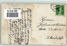 8580 Amriswil 1917 Künstlerkarte Marktplatz mit Konzerthalle nach Temperabild von Hans Leitmann