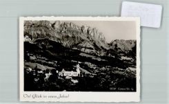 9473 Gams 1939 FOTO KEINE AK Kirche Neujahr Foto 10cm x 7cm, rückseitig Haftspuren