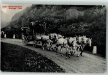 Grimsel Schweizer Gebirgspost Postkutsche Ort handschriftlich Postkutsche Schweiz