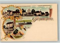 8606 Greifensee 1900 BOAKC Lithographie Nänikon Schloss Dampfer Denkmal Verlag Künzli Nr 795