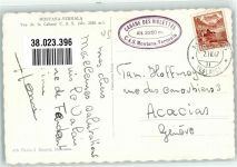 3963 Montana 1947 Winter Hüttenstempel Cabane des Violettes