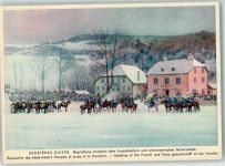 2126 Les Verrières - Begrüssung zwischen dem französischen und schweizerischen Generalstab von Castres