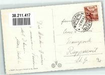 6410 Rigi Kulm 1945 Foto AK Bahnhof Zahnradbahn Hotel