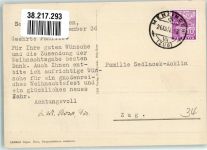 6313 Menzingen 1936 Foto AK Fliegeraufnahme Institut Spende