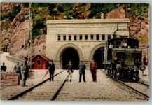 3900 Brig Foto AK Eisenbahn Le Tunnel du Simplon a Iselle