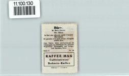 3294 Büren an der Aare - Vignette Wappen Kaffee Hag ca 1920-1940