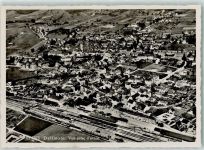 2800 Delémont Delsberg - Fliegeraufnahme Bahnhof