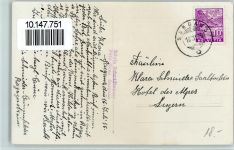 7320 Sargans - Ortsansicht mit Falknis