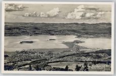 8835 Feusisberg - Blick vom Etzel-Kulm auf See und Züricher Oberland