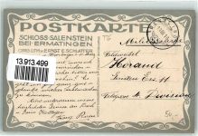 8272 Ermatingen 1916 Lithographie Schloss Salenstein