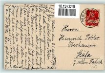 8706 Meilen 1921 Gebrauchsspuren Hohenegg , Straßenpartie , Frau mit Kinderwagen