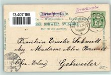 8487 Rämismühle 1903 Lithographie Asyl Remismühle - Neujahr