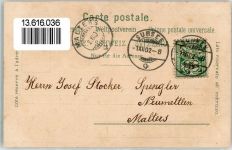 6210 Sursee 1902 Lithographie Unterstadt Oberstadt Engel Verlag Künzli Nr 758