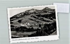 9058 Brülisau 1939 FOTO KEINE AK Kirche Neujahr Foto 10cm x 7cm, rückseitig Haftspuren