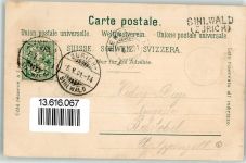 8135 Sihlwald 1901 Lithographie Sihl Gasthaus Brücke Forsthaus Holzsägerei Bahnhof Verlag Künzli Nr 1877