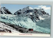 Tschierva - Tschiervahütte mit Piz Roseg