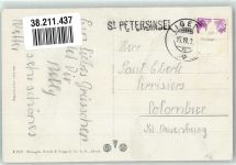 2514 Ligerz Gléresse Foto AK St. Peterinsel Kirche