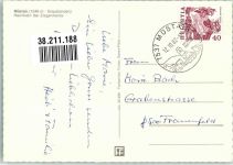 7537 Müstair Münster 1982 Foto AK Ziege Heimkehr der Herde