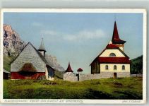 Klausenstrasse 1926 Foto AK Kirche Kapelle Urnerboden